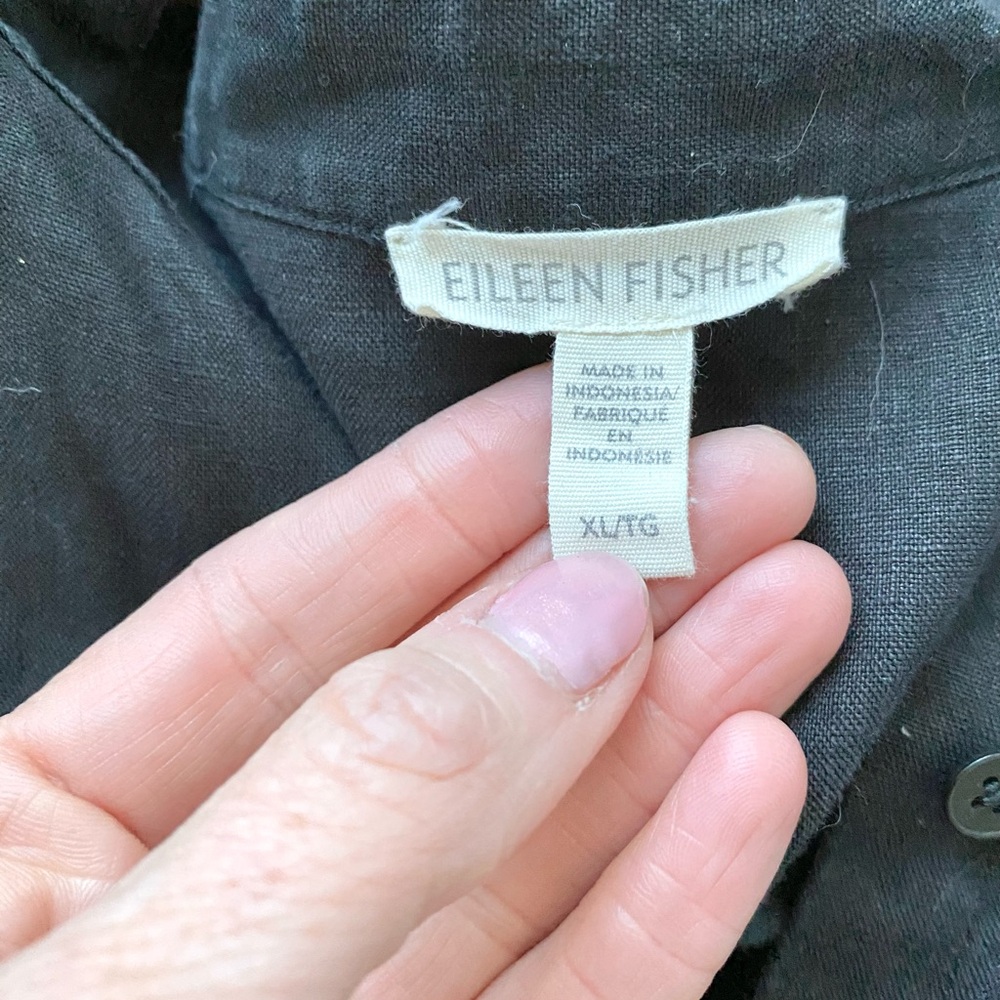 Eileen Fisher Black Mini Dress - Picture 6 of 8